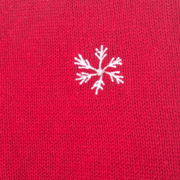 Vintage Bobbie Brooks Christmas Sweater Vest Skiing Snowmen Women's size XL - Picture 9 of 16